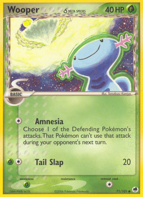 Wooper (71/101) (Delta Species) [EX: Dragon Frontiers] | L.A. Mood Comics and Games