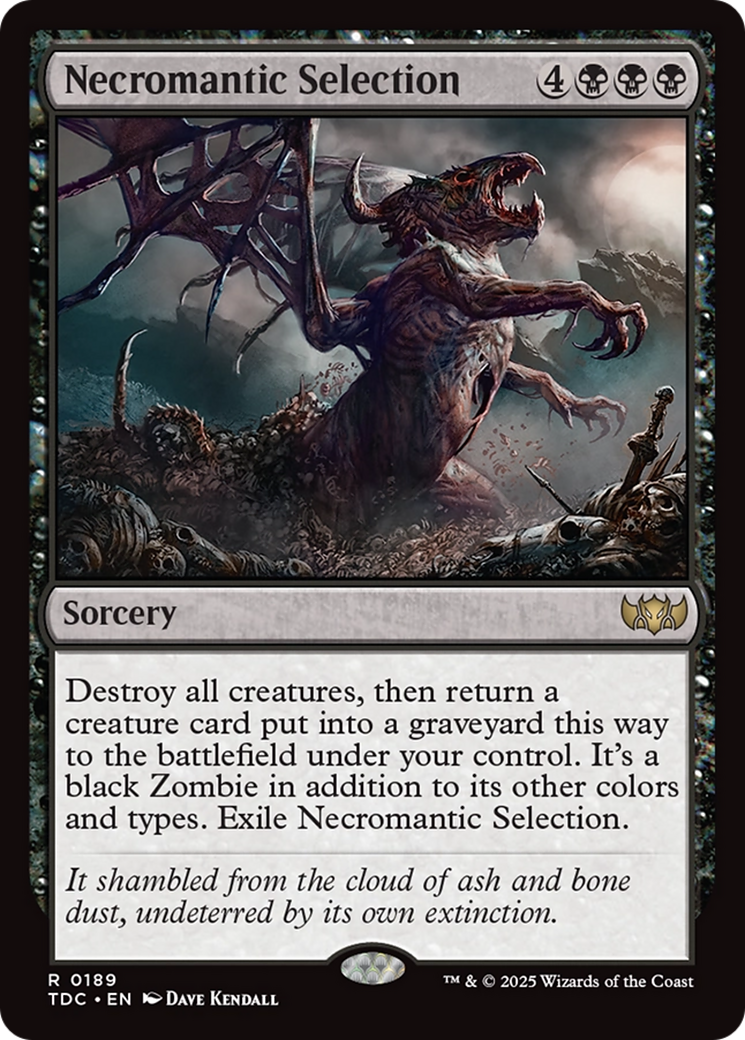 Necromantic Selection [Tarkir: Dragonstorm Commander] | L.A. Mood Comics and Games