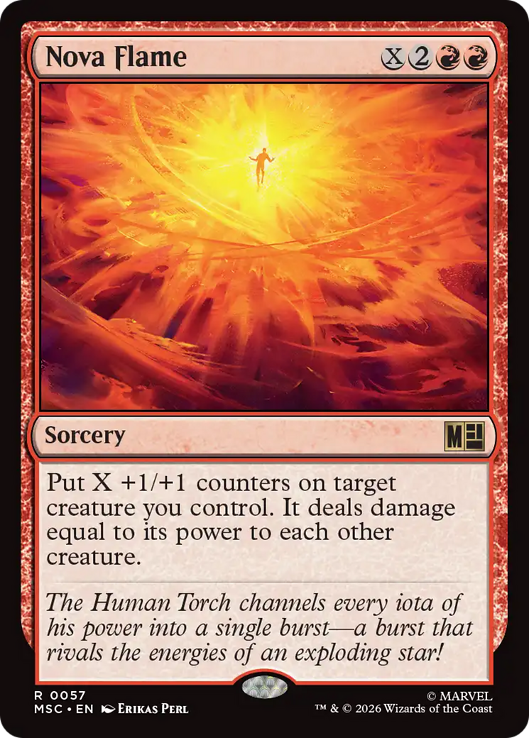 Nova Flame (Surge Foil) [Marvel Super Heroes Commander] | L.A. Mood Comics and Games