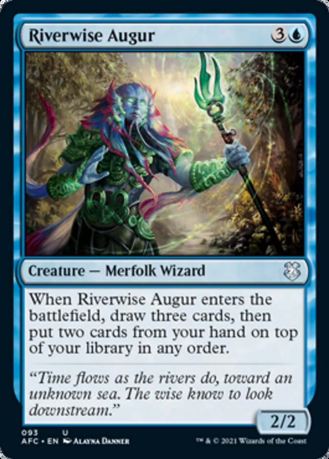 Riverwise Augur [Dungeons & Dragons: Adventures in the Forgotten Realms Commander] | L.A. Mood Comics and Games