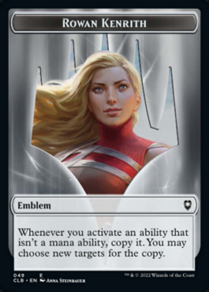 Rowan Kenrith Emblem // Copy Double-Sided Token [Commander Legends: Battle for Baldur's Gate Tokens] | L.A. Mood Comics and Games