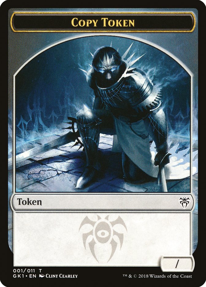 Copy // Horror Double-Sided Token [Guilds of Ravnica Guild Kit Tokens] | L.A. Mood Comics and Games