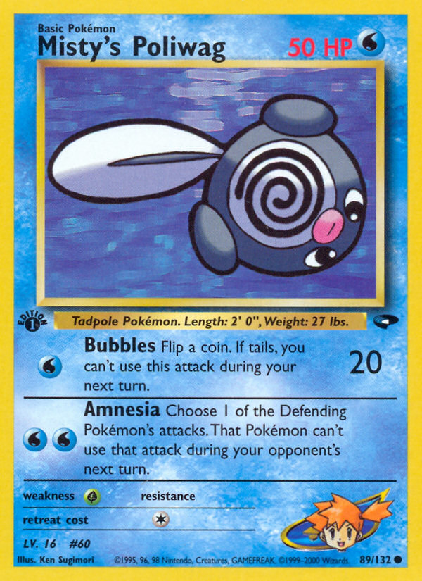 Misty's Poliwag (89/132) [Gym Challenge 1st Edition] | L.A. Mood Comics and Games