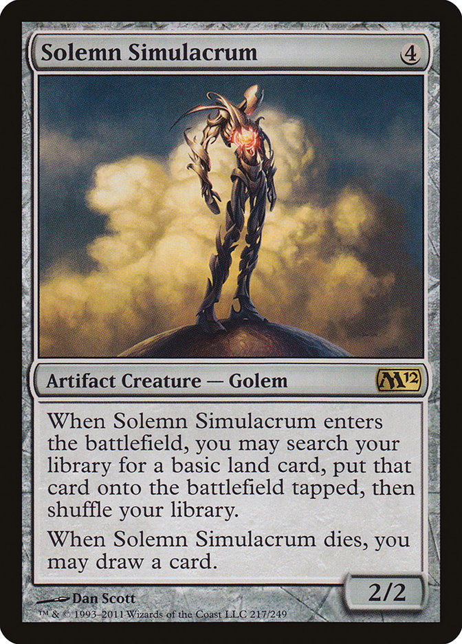 Solemn Simulacrum [Magic 2012] | L.A. Mood Comics and Games