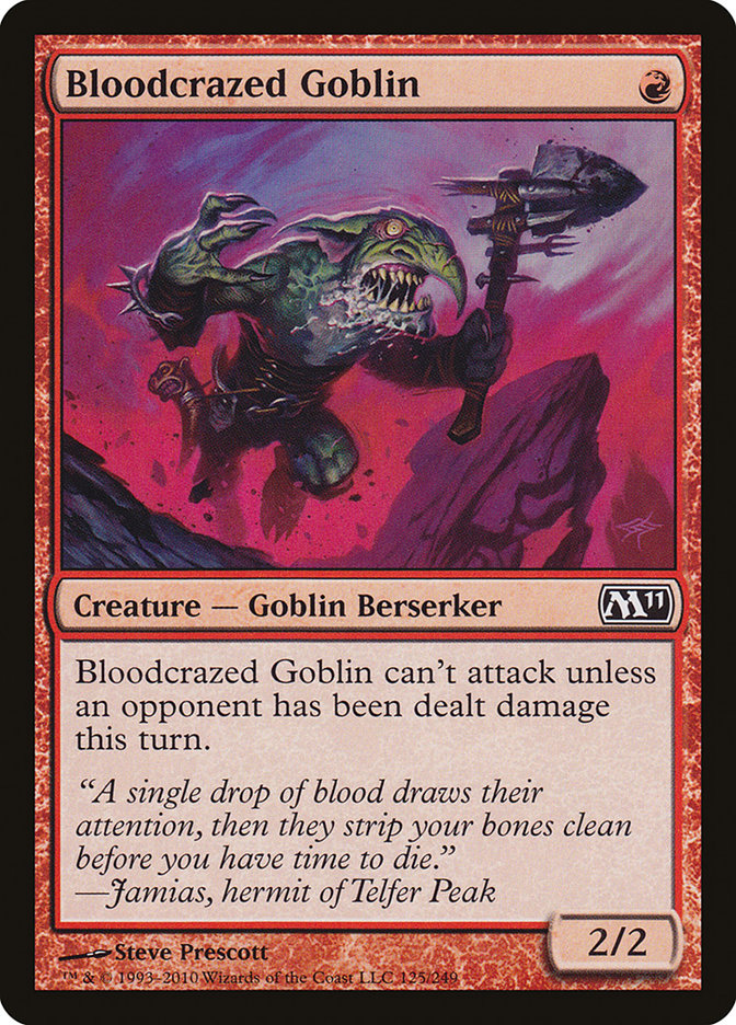 Bloodcrazed Goblin [Magic 2011] | L.A. Mood Comics and Games