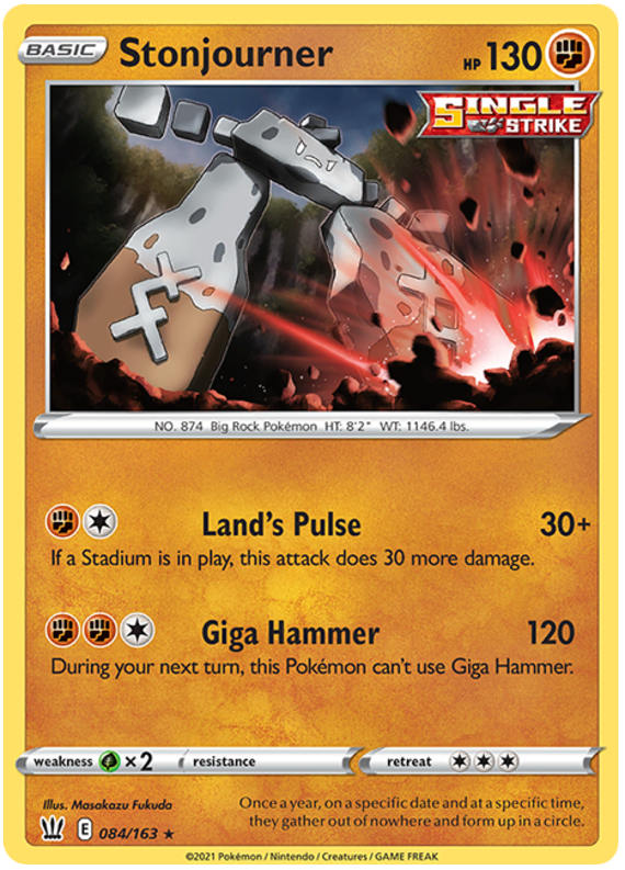 Stonjourner (084/163) [Sword & Shield: Battle Styles] | L.A. Mood Comics and Games
