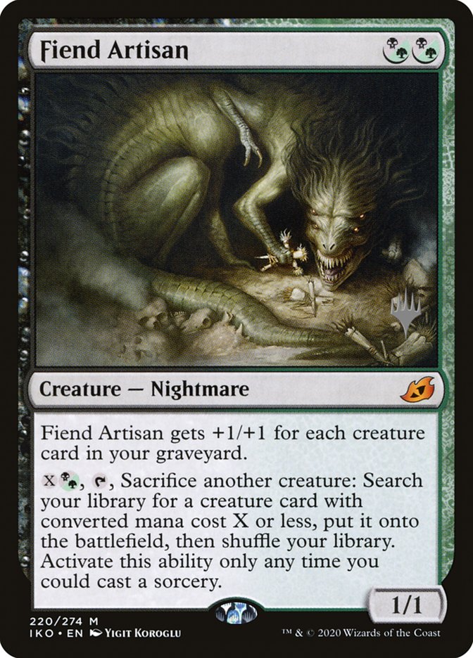 Fiend Artisan (Promo Pack) [Ikoria: Lair of Behemoths Promos] | L.A. Mood Comics and Games