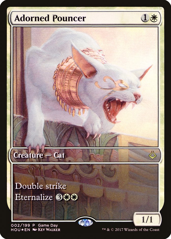 Adorned Pouncer (Game Day) (Full Art) [Hour of Devastation Promos] | L.A. Mood Comics and Games