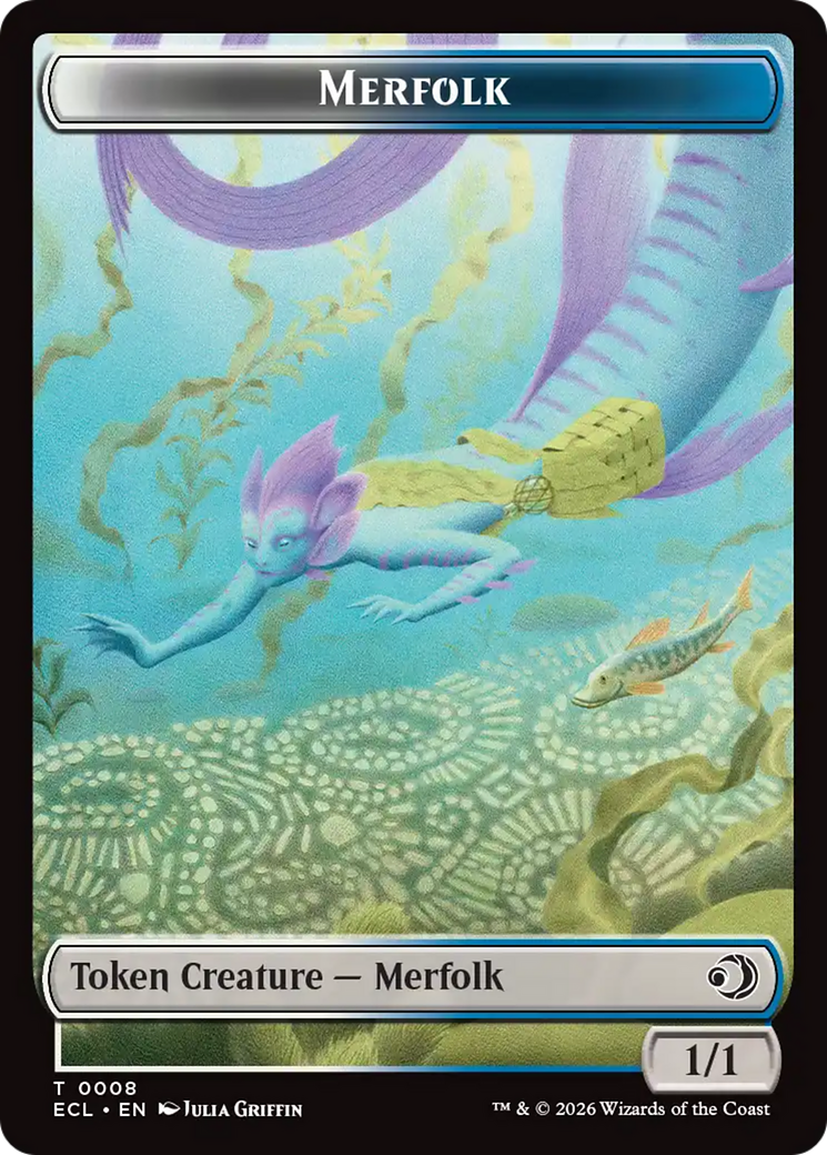 Shapeshifter // Merfolk Double-Sided Token [Lorwyn Eclipsed Tokens] | L.A. Mood Comics and Games