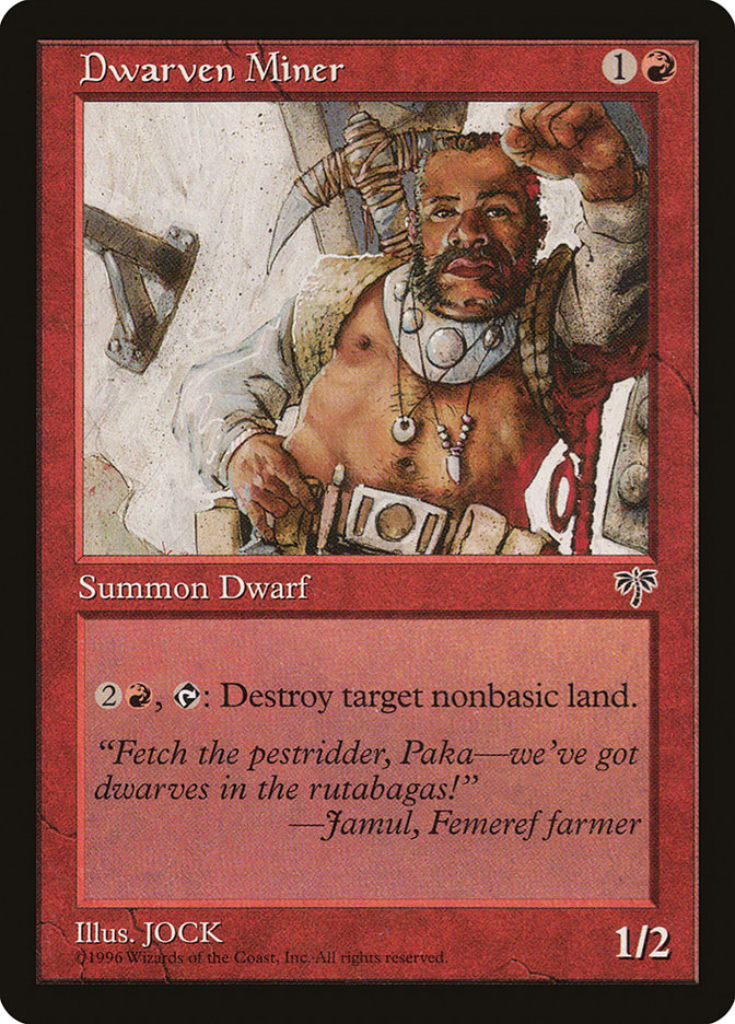Dwarven Miner [Mirage] | L.A. Mood Comics and Games