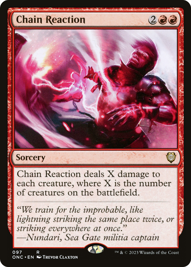 Chain Reaction [Phyrexia: All Will Be One Commander] | L.A. Mood Comics and Games