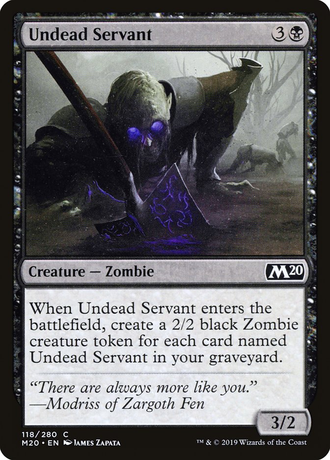 Undead Servant [Core Set 2020] | L.A. Mood Comics and Games