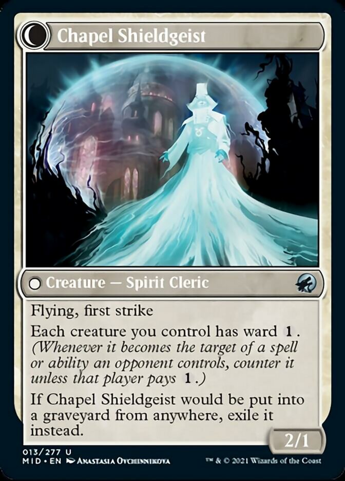 Chaplain of Alms // Chapel Shieldgeist [Innistrad: Midnight Hunt] | L.A. Mood Comics and Games