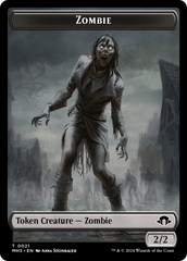 Zombie (Ripple Foil) // Insect (0027) Double-Sided Token [Modern Horizons 3 Tokens] | L.A. Mood Comics and Games