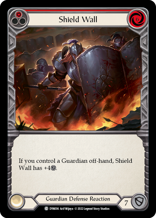 Shield Wall (Red) [DYN036] (Dynasty) | L.A. Mood Comics and Games