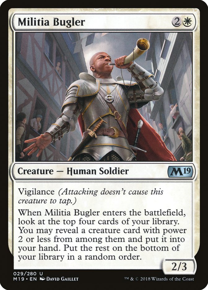 Militia Bugler [Core Set 2019] | L.A. Mood Comics and Games