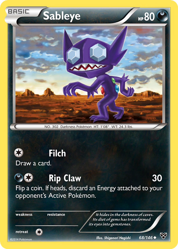Sableye (68/146) [XY: Base Set] | L.A. Mood Comics and Games