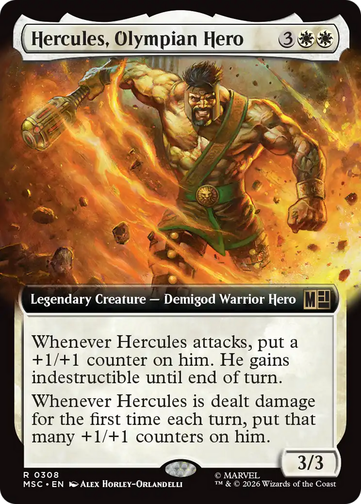 Hercules, Olympian Hero (Extended Art) [Marvel Super Heroes Commander] | L.A. Mood Comics and Games