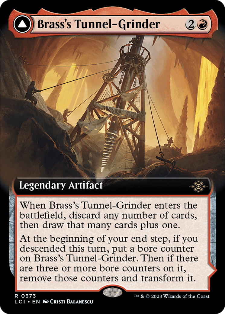 Brass's Tunnel-Grinder // Tecutlan, The Searing Rift (Extended Art) [The Lost Caverns of Ixalan] | L.A. Mood Comics and Games