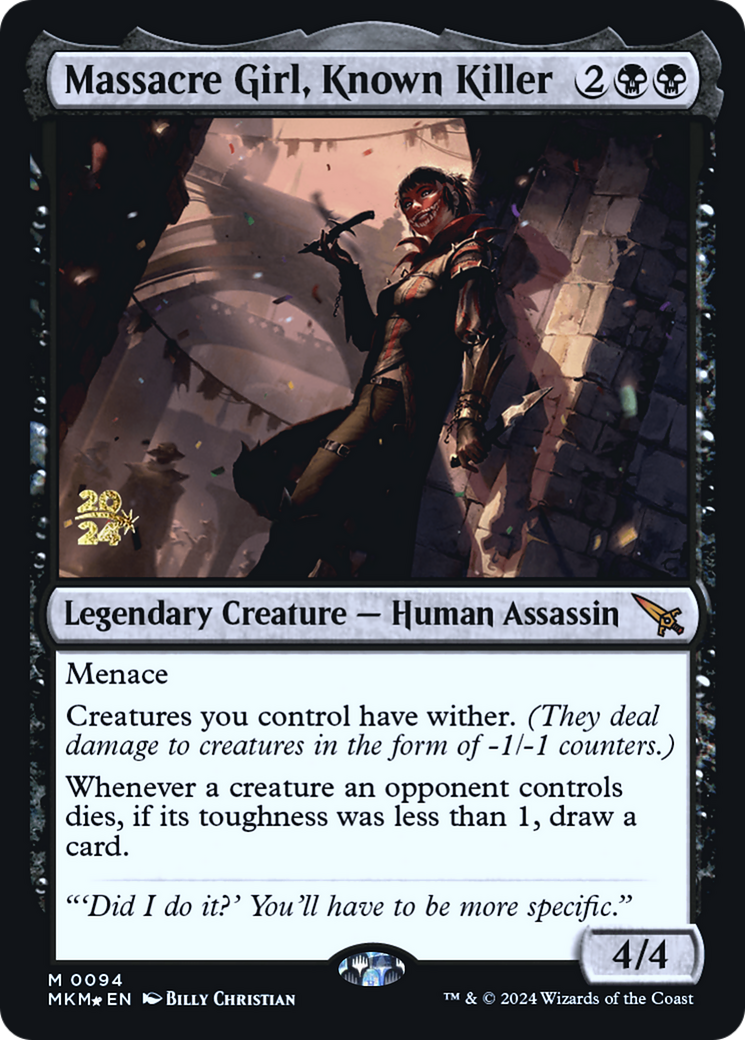 Massacre Girl, Known Killer [Murders at Karlov Manor Prerelease Promos] | L.A. Mood Comics and Games