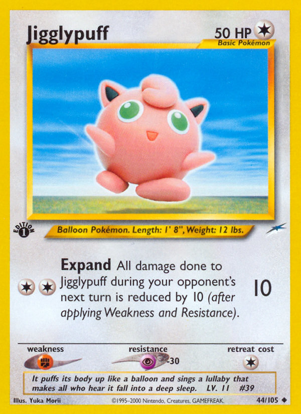 Jigglypuff (44/105) [Neo Destiny 1st Edition] | L.A. Mood Comics and Games