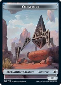 Construct // Kor Warrior Double-Sided Token [Zendikar Rising Tokens] | L.A. Mood Comics and Games