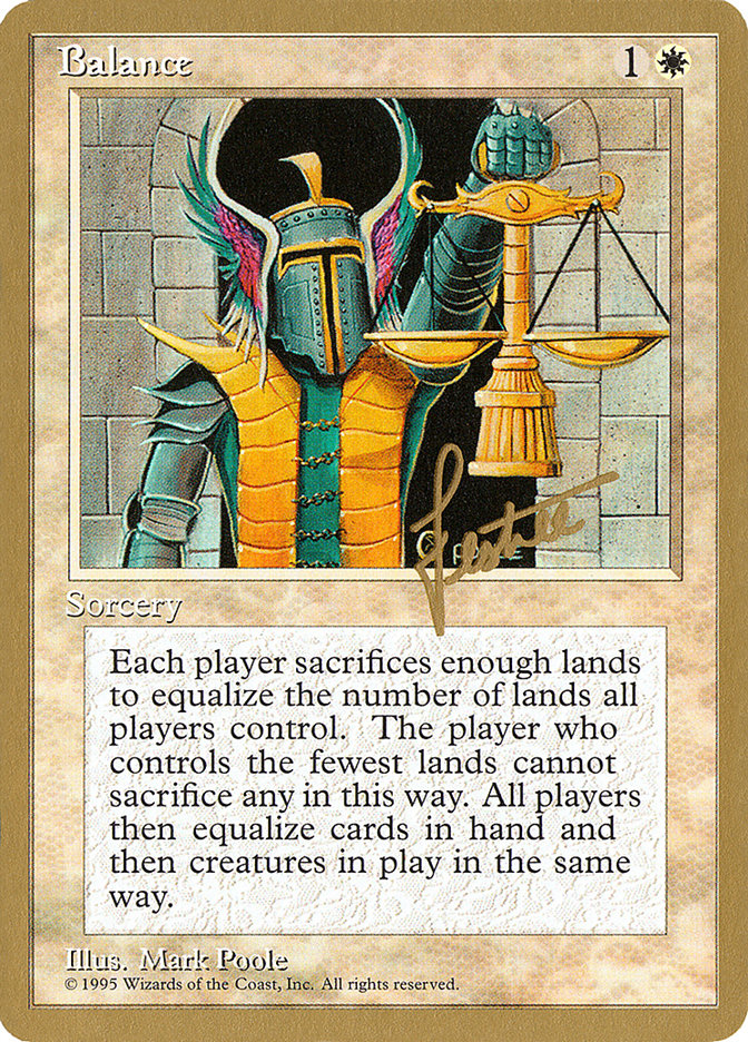 Balance (Bertrand Lestree) [Pro Tour Collector Set] | L.A. Mood Comics and Games