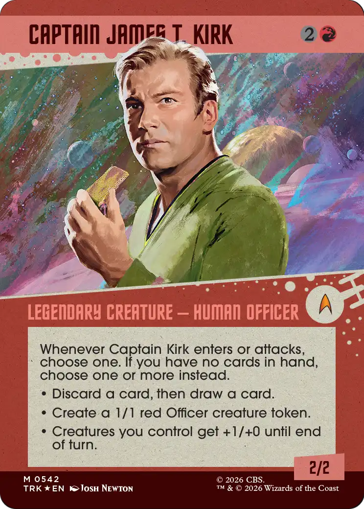Captain James T. Kirk (Showcase) (Surge Foil) [Star Trek] | L.A. Mood Comics and Games