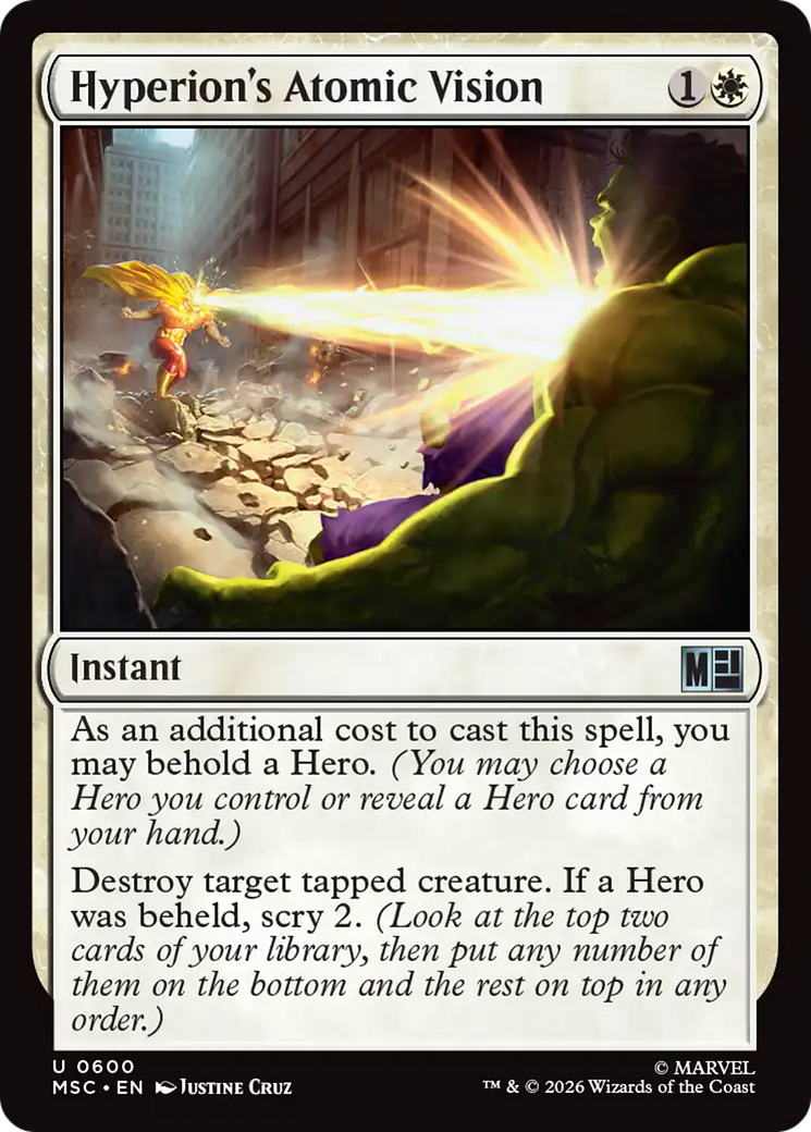 Hyperion's Atomic Vision [Marvel Super Heroes Commander] | L.A. Mood Comics and Games