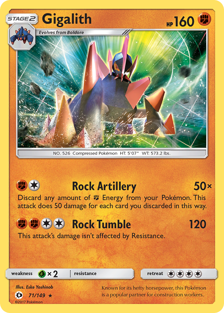 Gigalith (71/149) [Sun & Moon: Base Set] | L.A. Mood Comics and Games