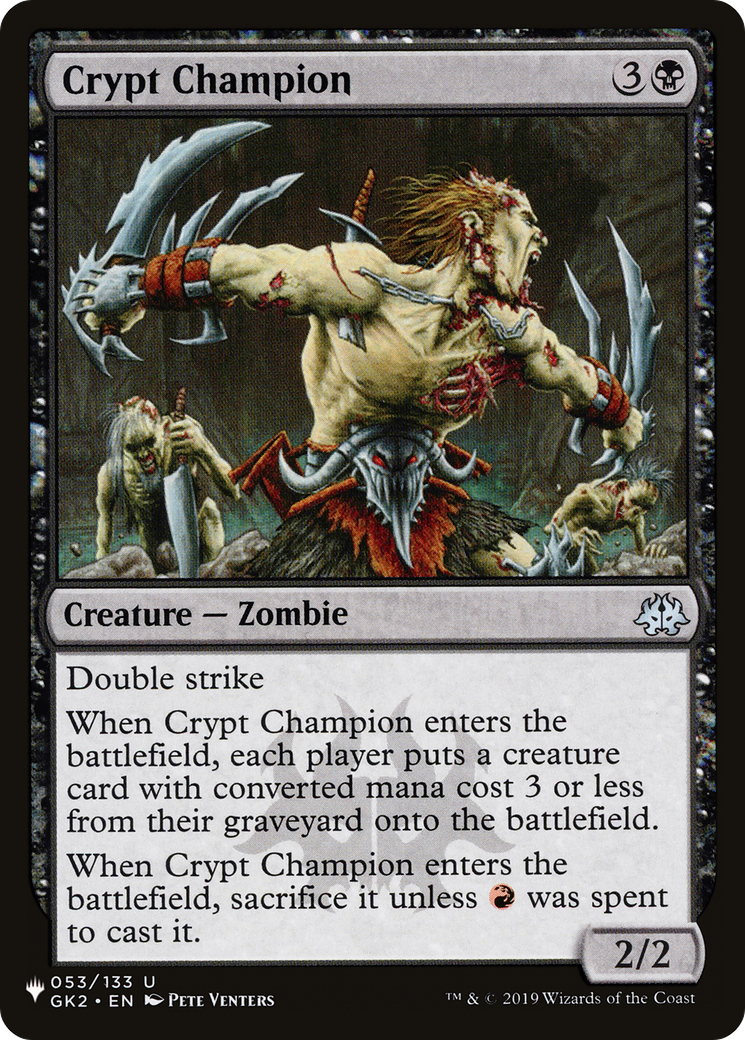 Crypt Champion [The List Reprints] | L.A. Mood Comics and Games