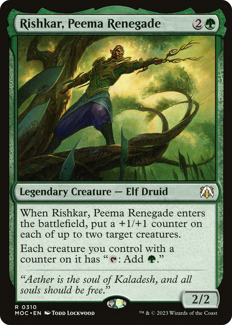 Rishkar, Peema Renegade [March of the Machine Commander] | L.A. Mood Comics and Games