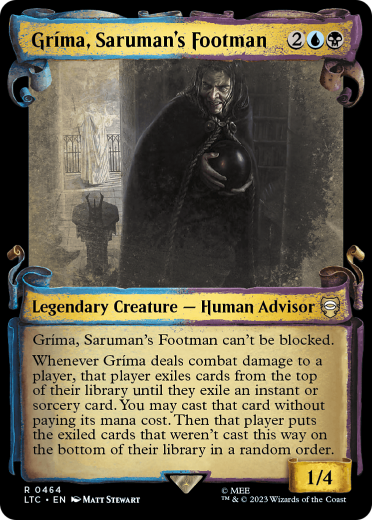 Grima, Saruman's Footman [The Lord of the Rings: Tales of Middle-Earth Commander Showcase Scrolls] | L.A. Mood Comics and Games