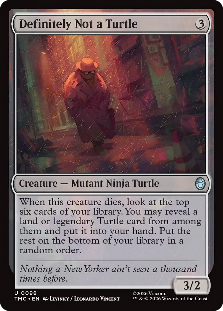 Definitely Not a Turtle [Teenage Mutant Ninja Turtles Commander] | L.A. Mood Comics and Games