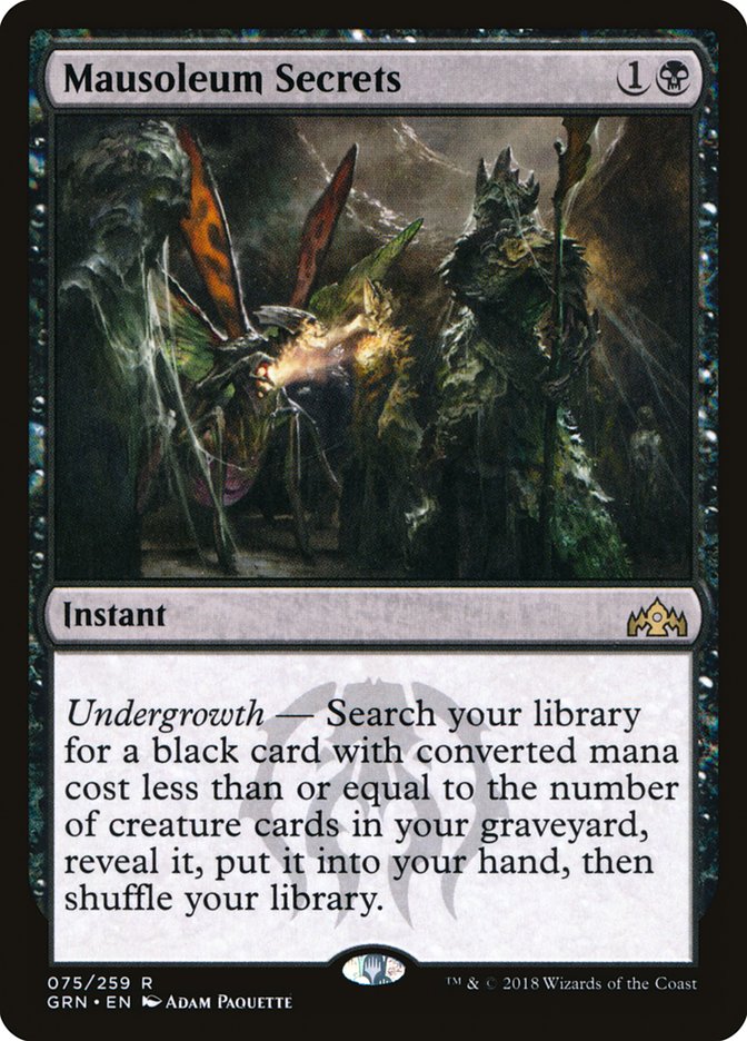 Mausoleum Secrets [Guilds of Ravnica] | L.A. Mood Comics and Games