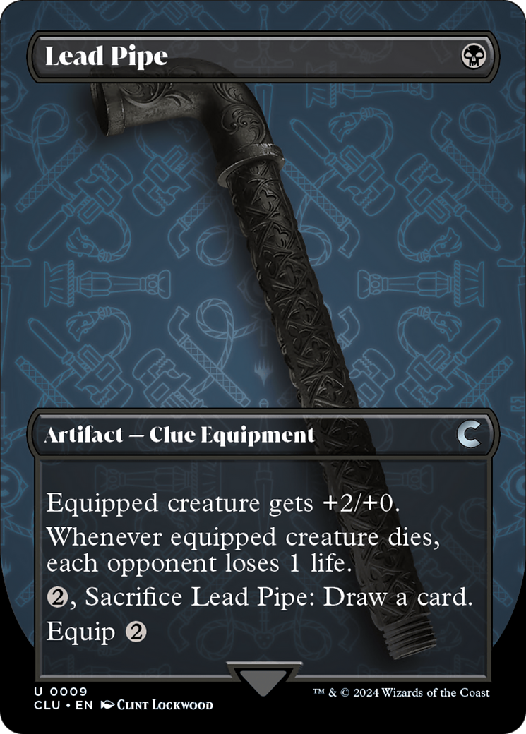 Lead Pipe (Borderless) [Ravnica: Clue Edition] | L.A. Mood Comics and Games