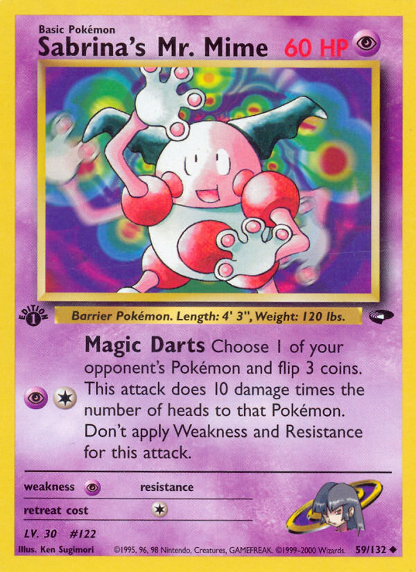 Sabrina's Mr. Mime (59/132) [Gym Challenge 1st Edition] | L.A. Mood Comics and Games