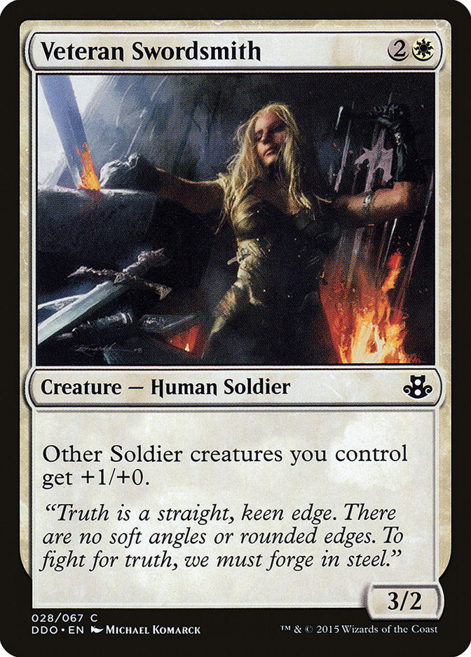 Veteran Swordsmith [Duel Decks: Elspeth vs. Kiora] | L.A. Mood Comics and Games