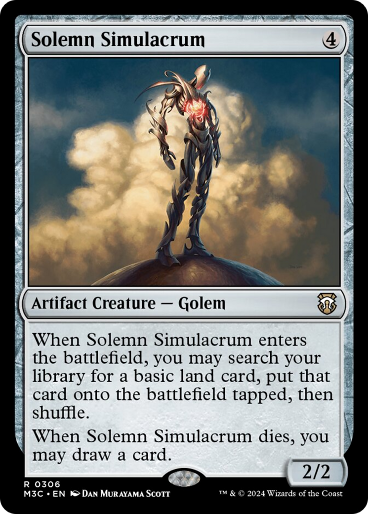 Solemn Simulacrum (Ripple Foil) [Modern Horizons 3 Commander] | L.A. Mood Comics and Games