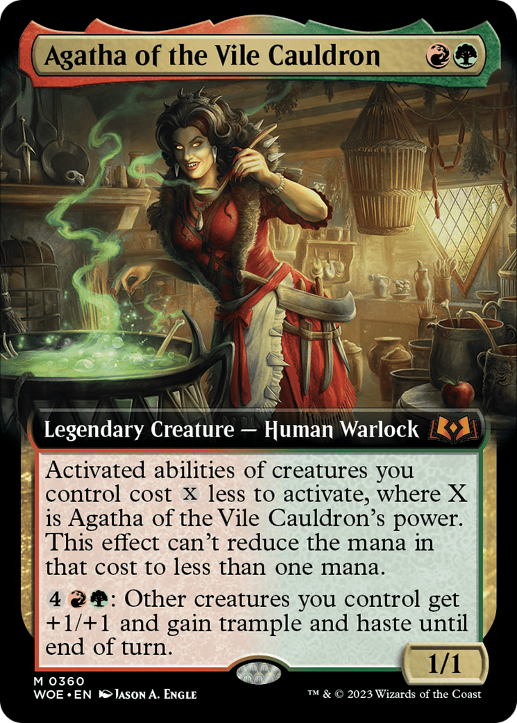 Agatha of the Vile Cauldron (Extended Art) [Wilds of Eldraine] | L.A. Mood Comics and Games