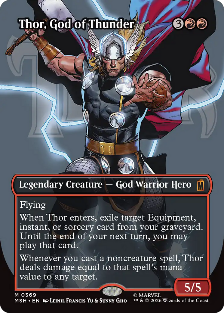 Thor, God of Thunder (Borderless) (0369) [Marvel Super Heroes] | L.A. Mood Comics and Games