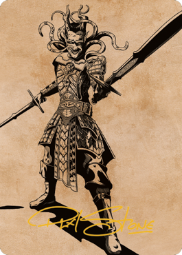 Zevlor, Elturel Exile Art Card (78) (Gold-Stamped Signature) [Commander Legends: Battle for Baldur's Gate Art Series] | L.A. Mood Comics and Games