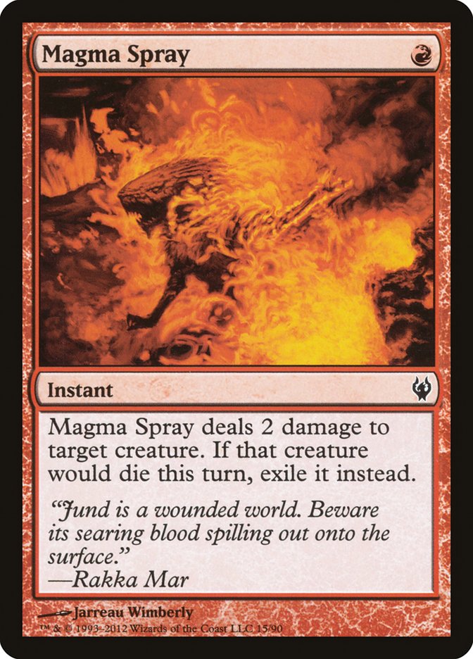 Magma Spray [Duel Decks: Izzet vs. Golgari] | L.A. Mood Comics and Games