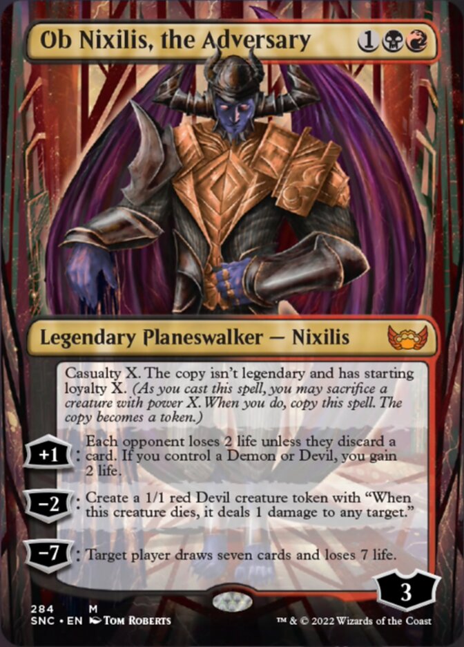 Ob Nixilis, the Adversary (Borderless) [Streets of New Capenna] | L.A. Mood Comics and Games