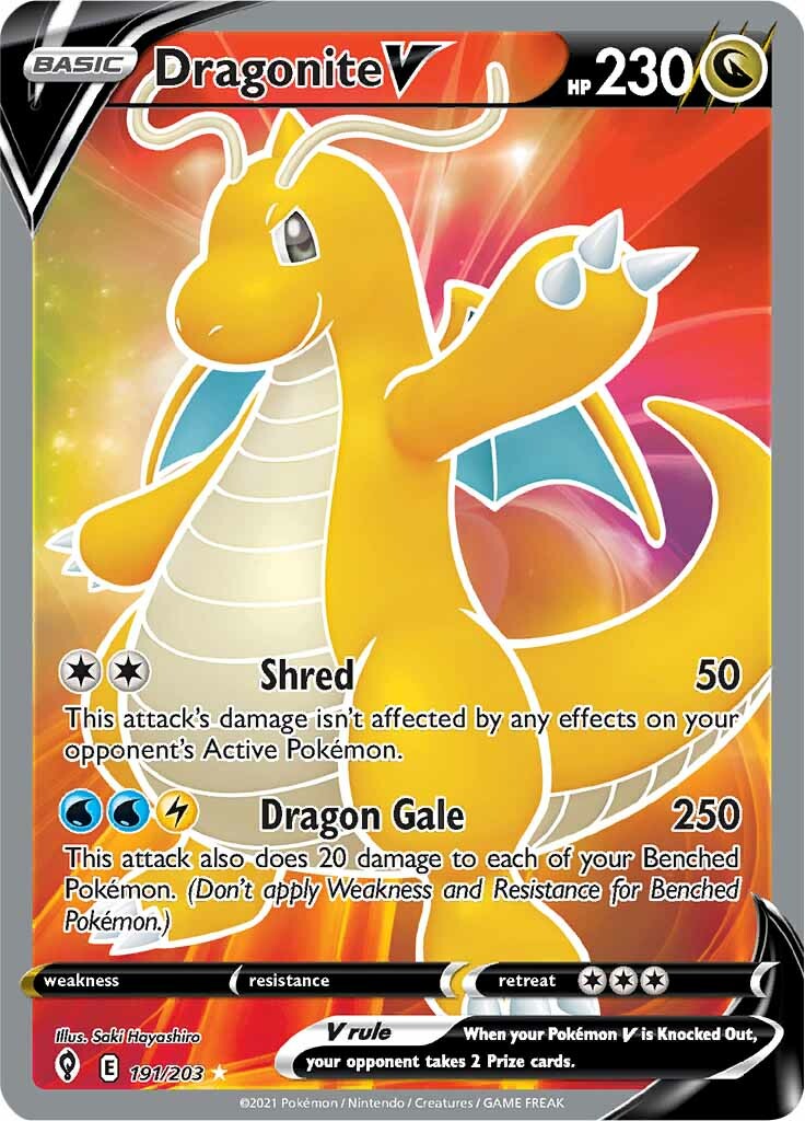 Dragonite V (191/203) [Sword & Shield: Evolving Skies] | L.A. Mood Comics and Games