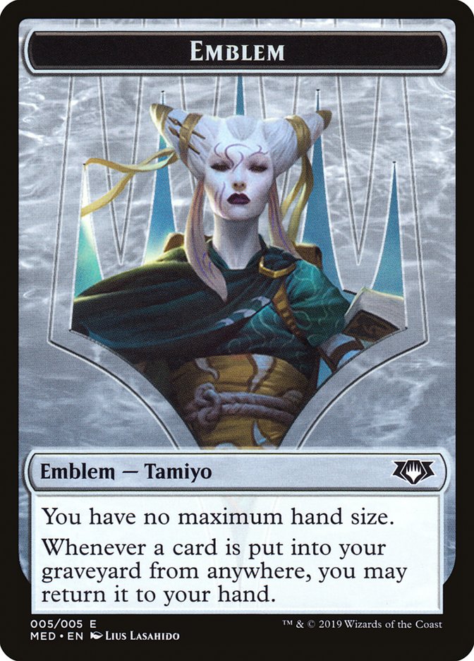 Tamiyo, the Moon Sage Emblem [Mythic Edition Tokens] | L.A. Mood Comics and Games