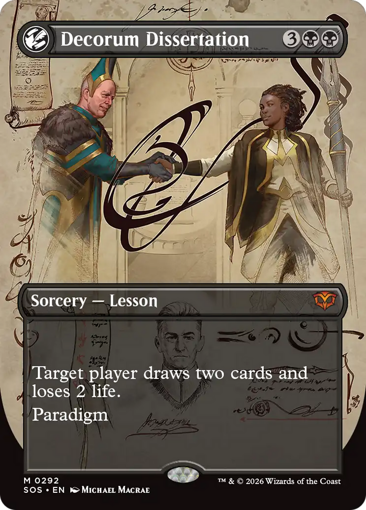 Decorum Dissertation (Borderless) [Secrets of Strixhaven] | L.A. Mood Comics and Games