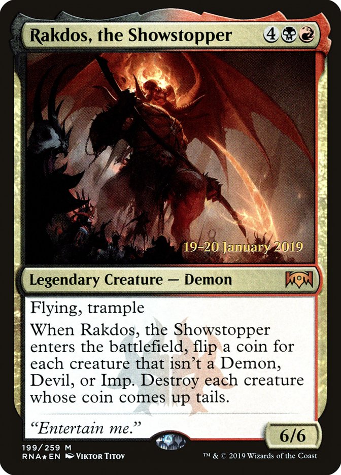 Rakdos, the Showstopper [Ravnica Allegiance Prerelease Promos] | L.A. Mood Comics and Games