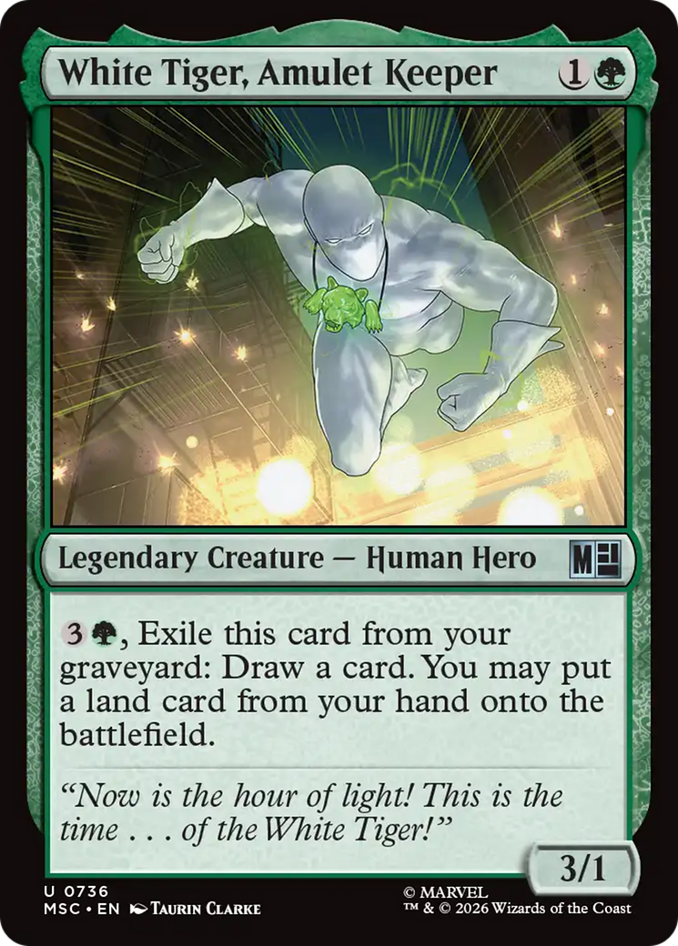 White Tiger, Amulet Keeper [Marvel Super Heroes Commander] | L.A. Mood Comics and Games