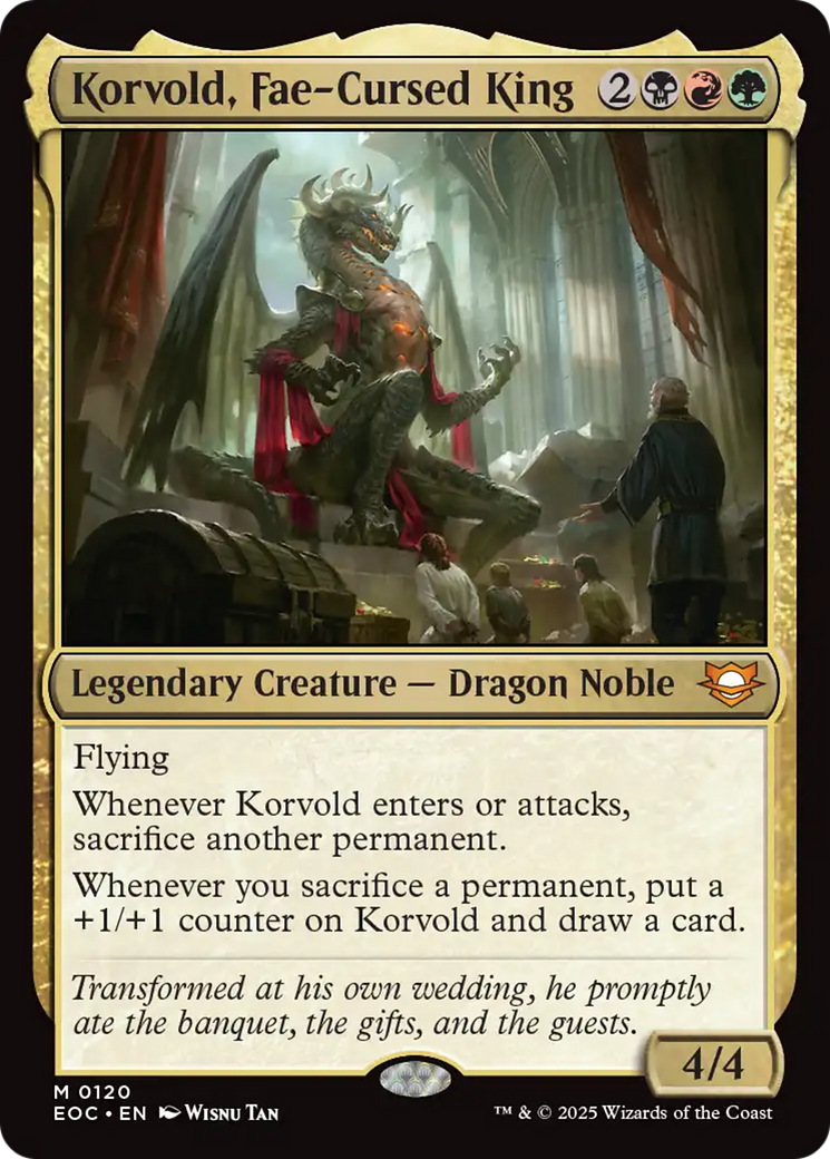 Korvold, Fae-Cursed King [Edge of Eternities Commander] | L.A. Mood Comics and Games